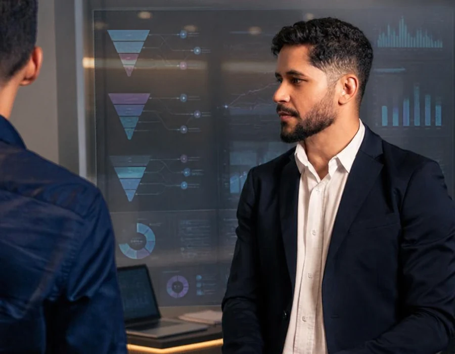 VitiPRO — equipe analisando funis de vendas e tráfego pago para empresas em expansão, Vitimarketing